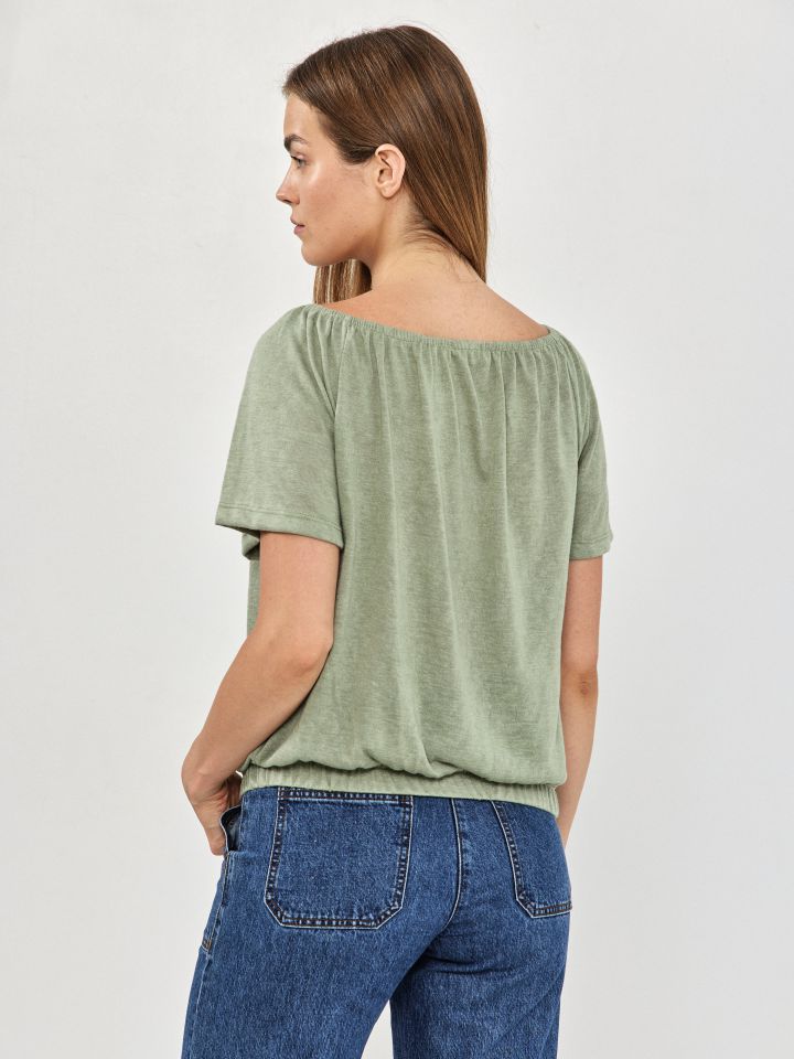 חולצה סלאב שינה PROMO בצבע זית