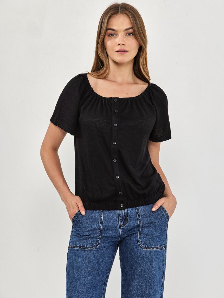 חולצה סלאב שינה PROMO בצבע שחור