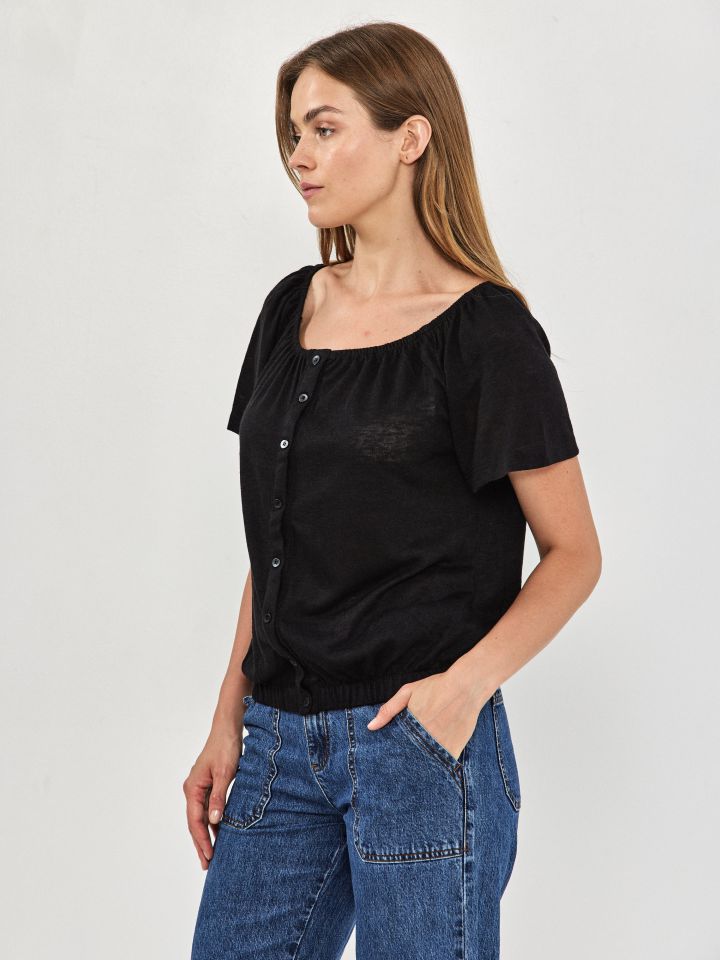 חולצה סלאב שינה PROMO בצבע שחור