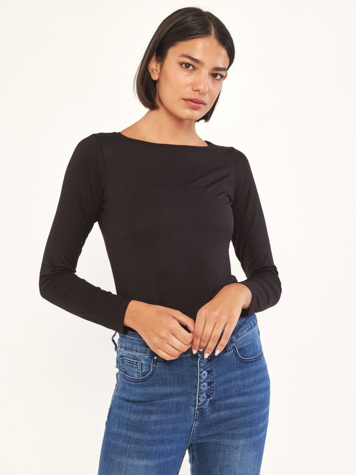 חולצה ניקי PROMO שרוול ארוך בצבע שחור