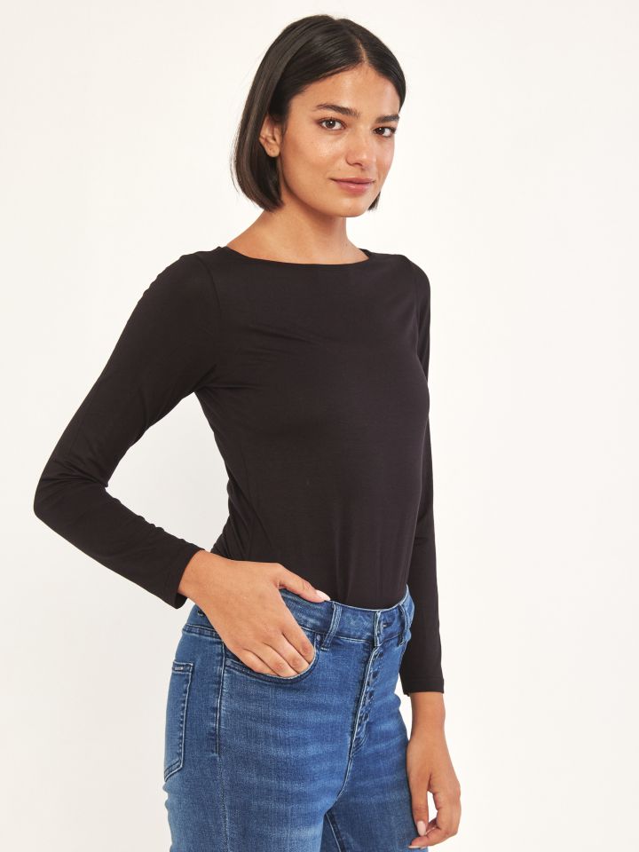 חולצה ניקי PROMO שרוול ארוך בצבע שחור