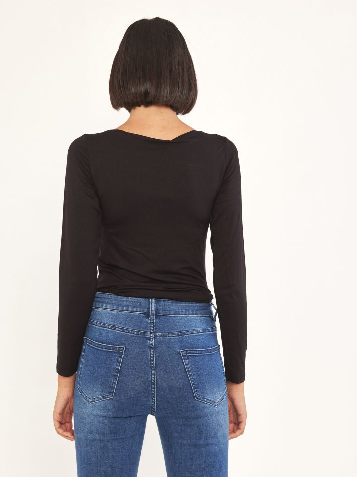 חולצה ניקי PROMO שרוול ארוך בצבע שחור