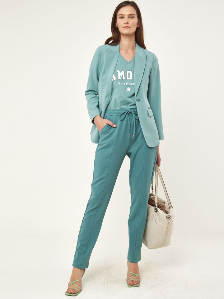 חולצה PROMO AMOUR בצבע ירוק בינוני