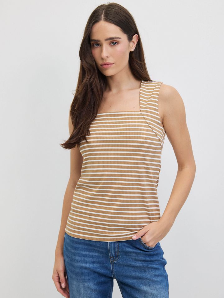 חולצה פסים  PROMO בצבע בייז’