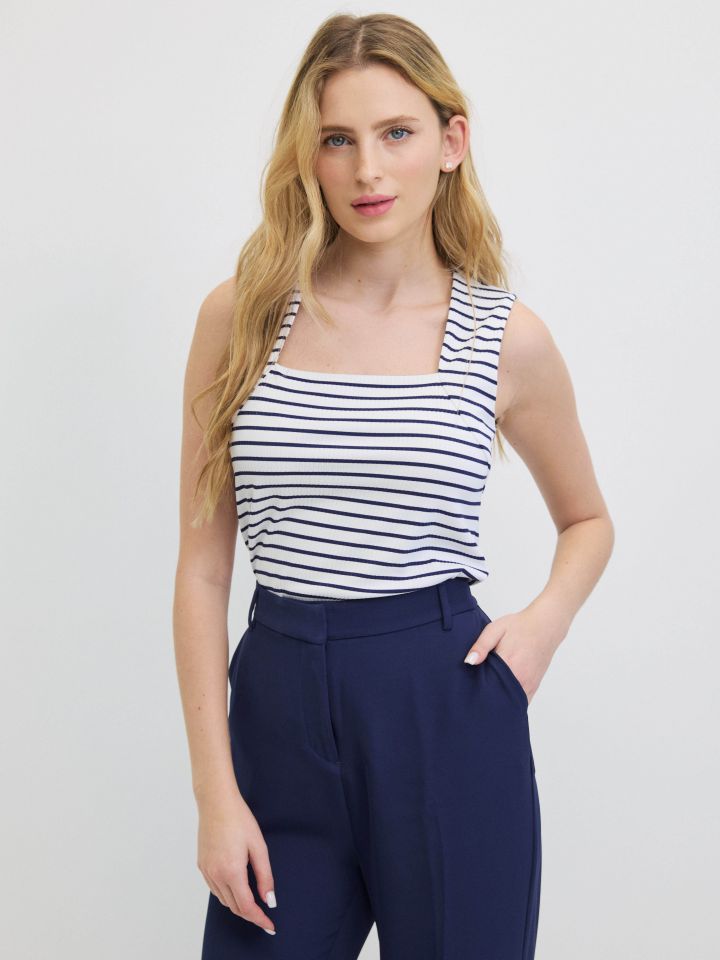 חולצה פסים  PROMO בצבע נייבי