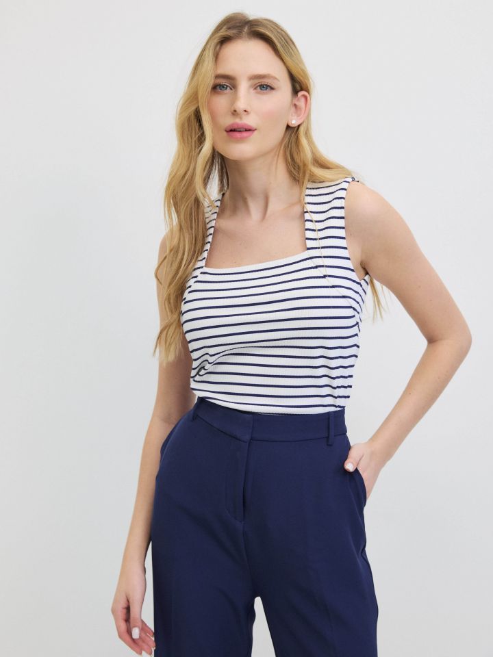 חולצה פסים  PROMO בצבע נייבי