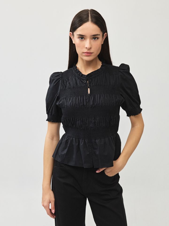 חולצה פרקל  MILANO בצבע שחור