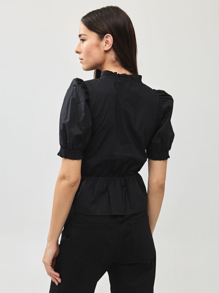 חולצה פרקל  MILANO בצבע שחור