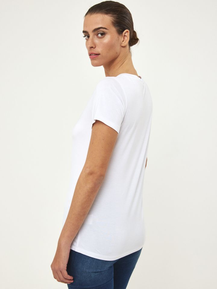 חולצה דפוס EXTREME PROMO בצבע לבן