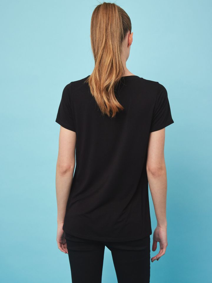 חולצה דפוס EXTREME PROMO בצבע שחור