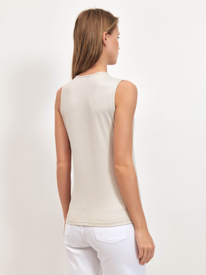 חולצה ריב PROMO ROMI בצבע בייז’