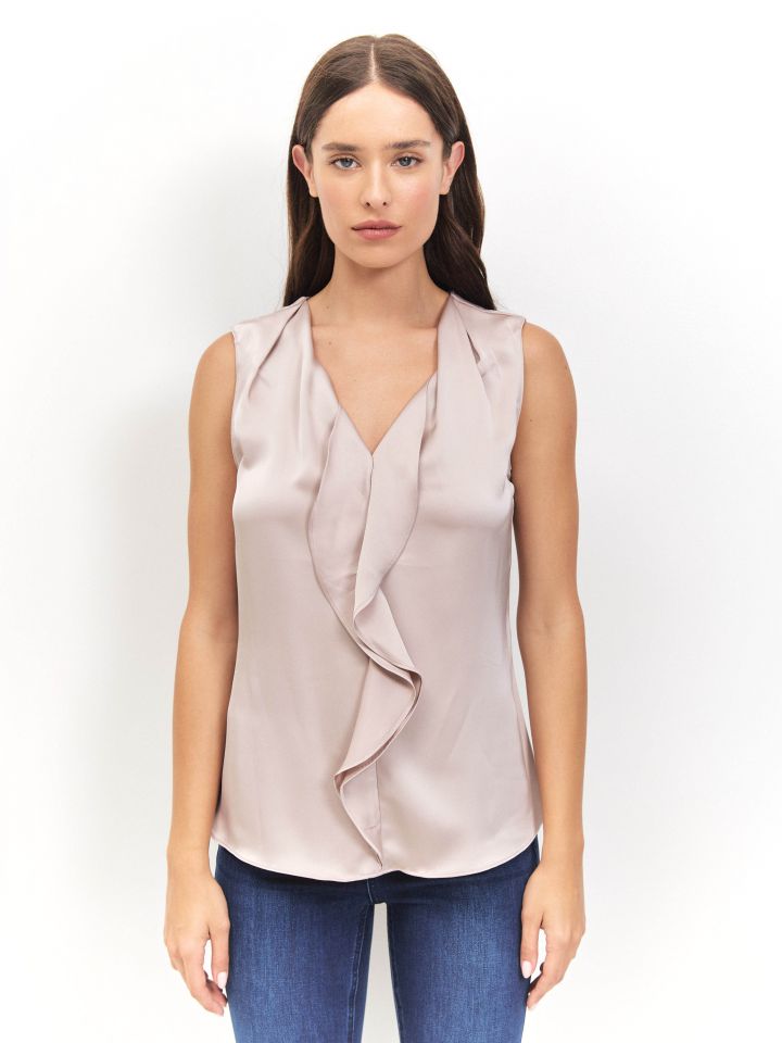 חולצה סטן פרונט מלמלה בצבע בייז’