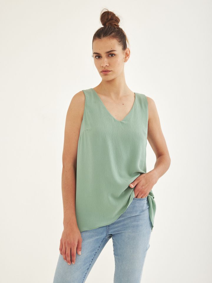 חולצה שכבות יו יו PROMO  V בצבע ירוק בהיר