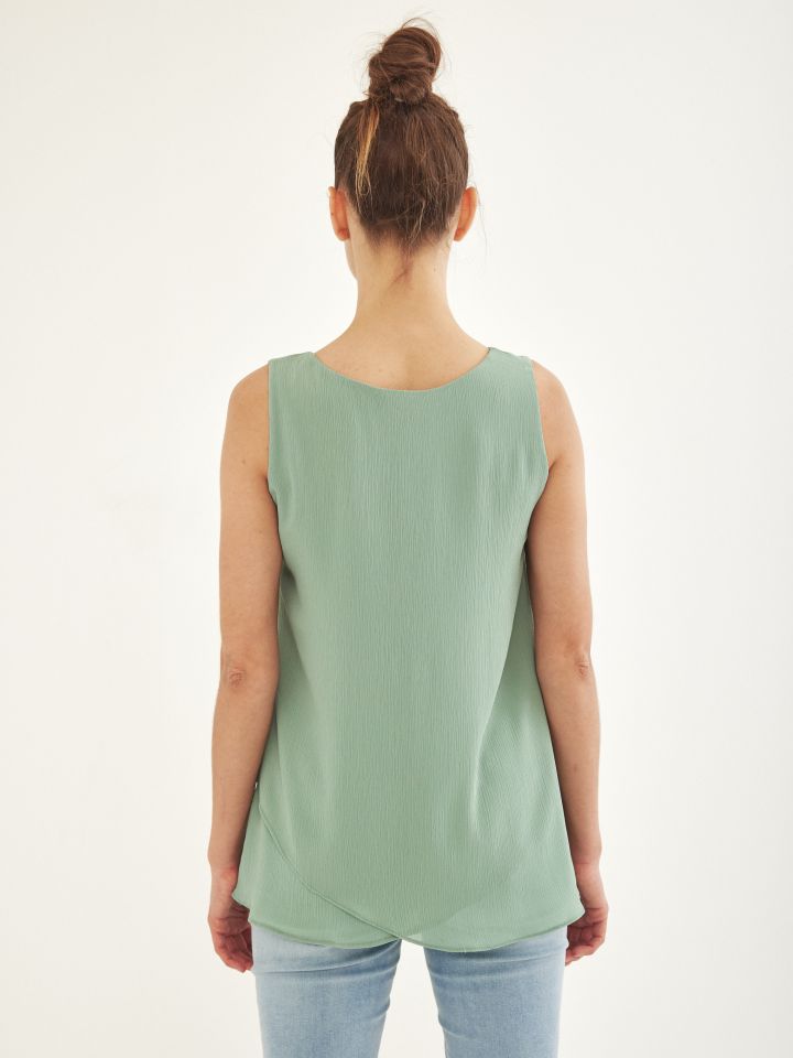 חולצה שכבות יו יו PROMO  V בצבע ירוק בהיר