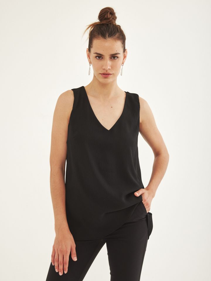 חולצה שכבות יו יו PROMO  V בצבע שחור