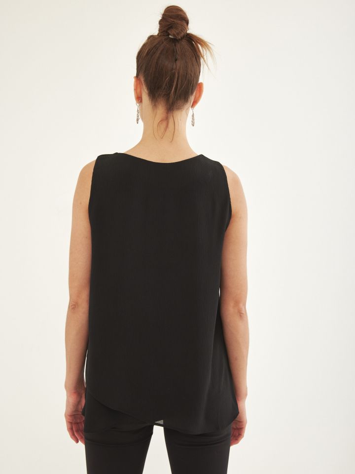 חולצה שכבות יו יו PROMO  V בצבע שחור