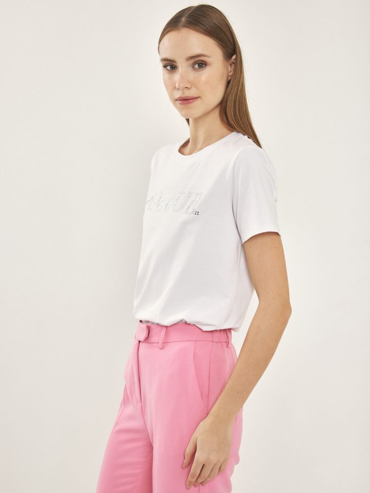 חולצה PROMO AMOR בצבע לבן