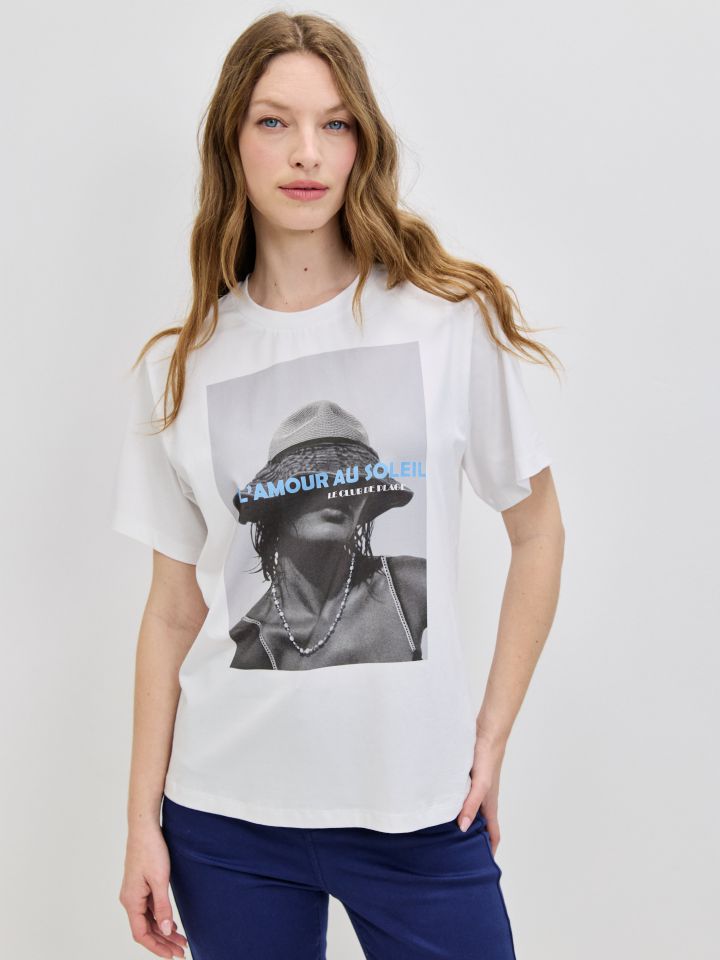 חולצה TROREZ PROMO בצבע לבן