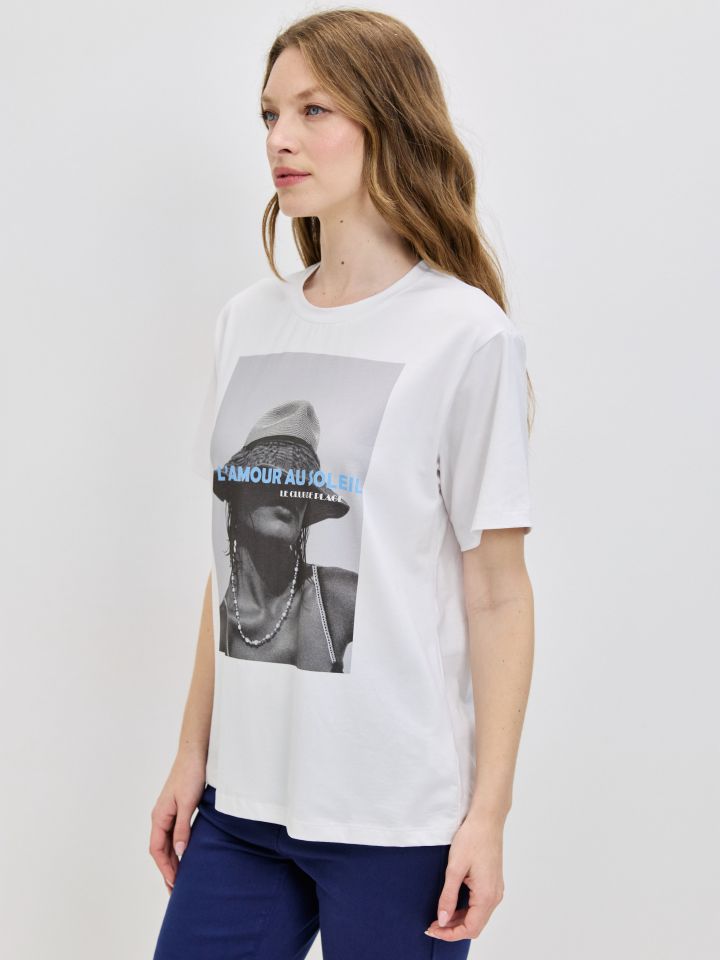 חולצה TROREZ PROMO בצבע לבן