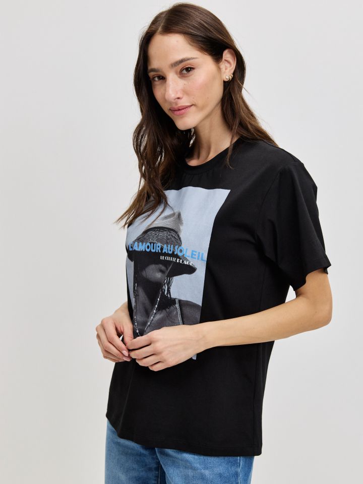 חולצה TROREZ PROMO בצבע שחור