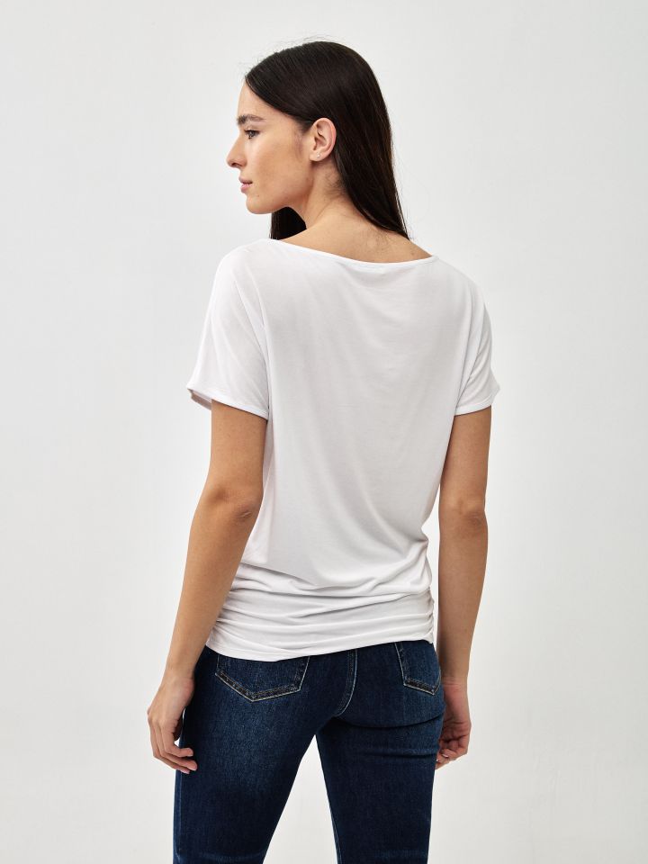 חולצה PROMO PARIS בצבע לבן