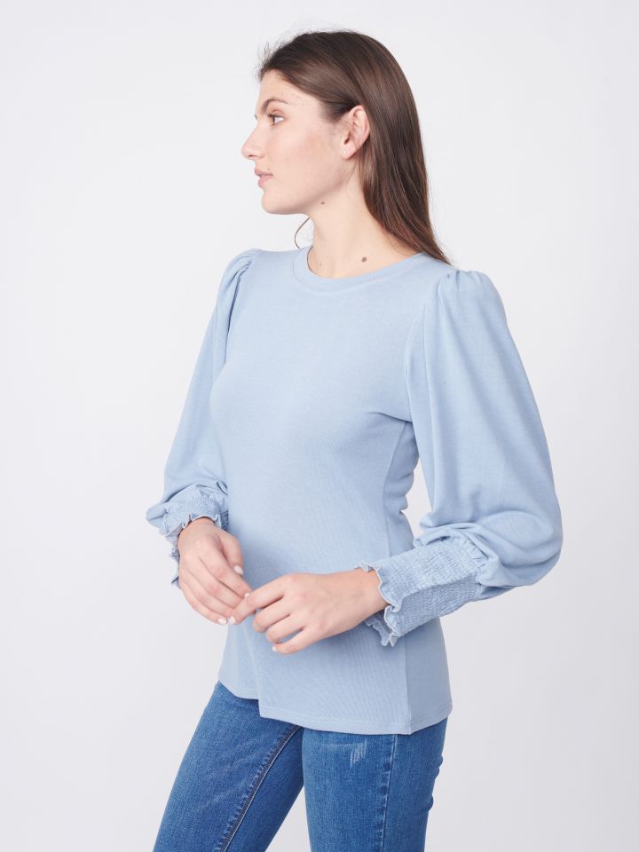 חולצה סריג ניקי PROMO בצבע תכלת