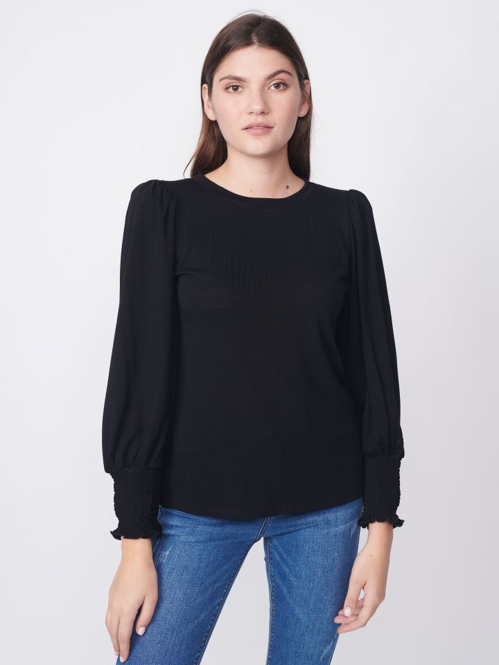 חולצה סריג ניקי PROMO בצבע שחור