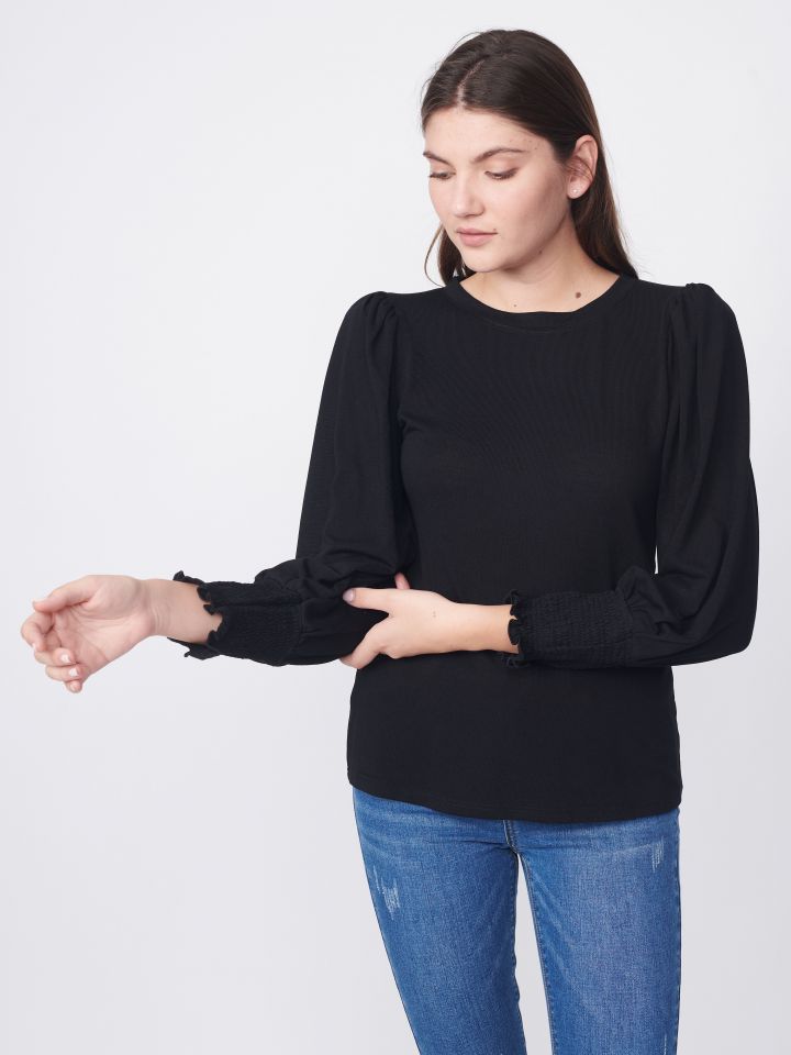 חולצה סריג ניקי PROMO בצבע שחור