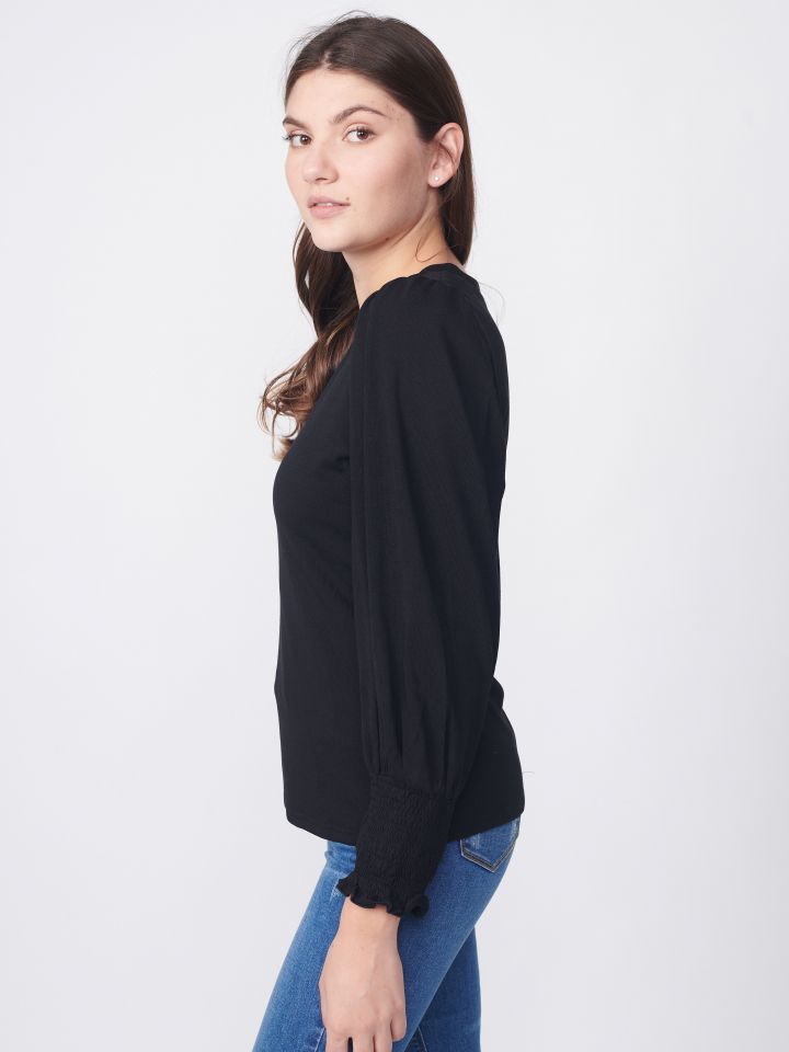 חולצה סריג ניקי PROMO בצבע שחור