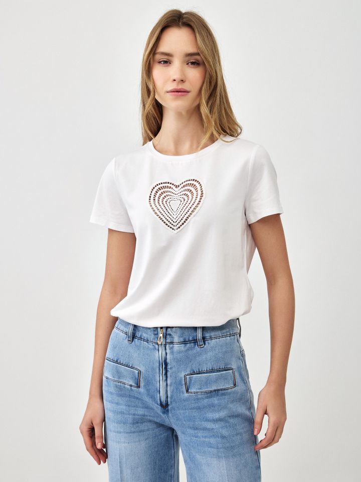 חולצה לב קרושה PROMO בצבע אופוויט