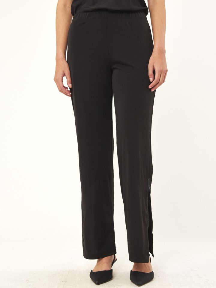 מכנסי אמזון שליץ יהלומים בצבע שחור