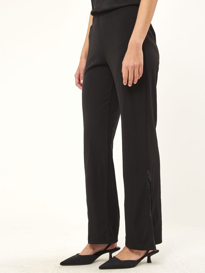 מכנסי אמזון שליץ יהלומים בצבע שחור