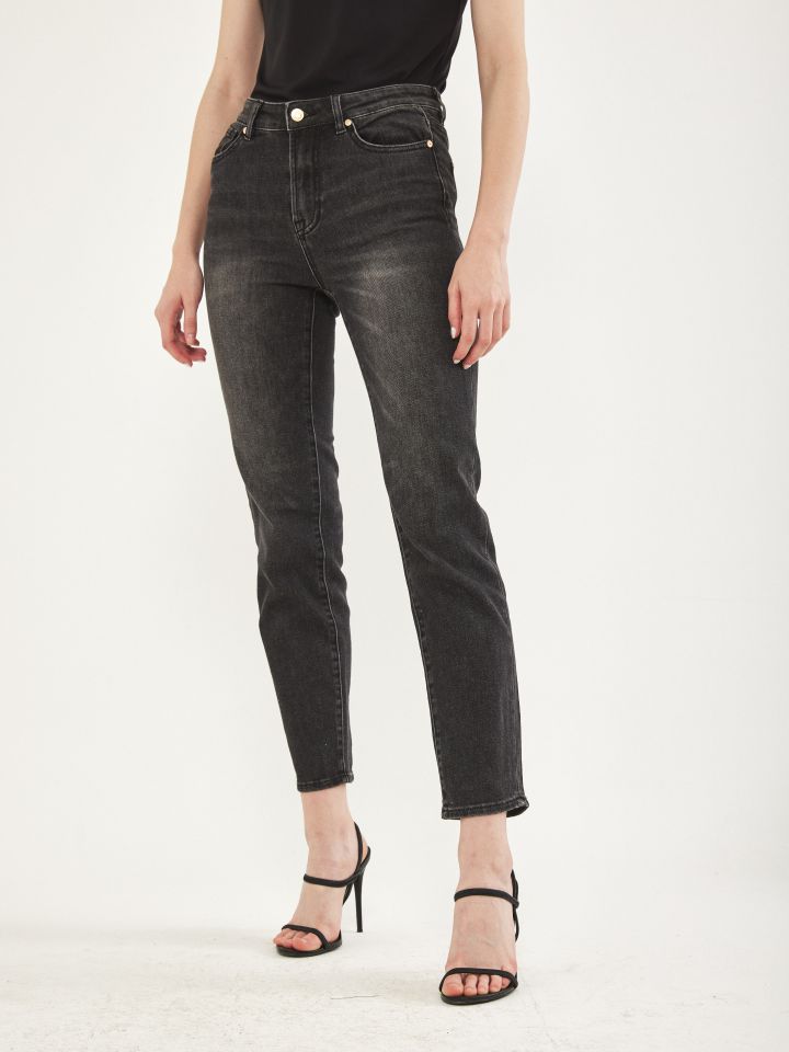 מכנסי ג’ינס ארוך  PROMO בצבע ג’ינס שחור