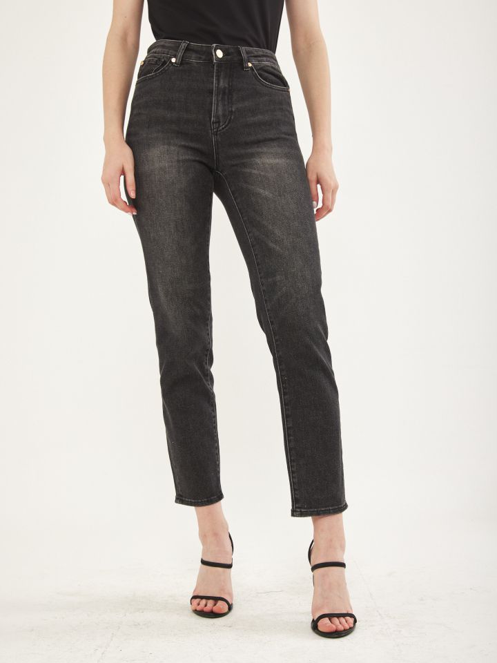 מכנסי ג’ינס ארוך  PROMO בצבע ג’ינס שחור