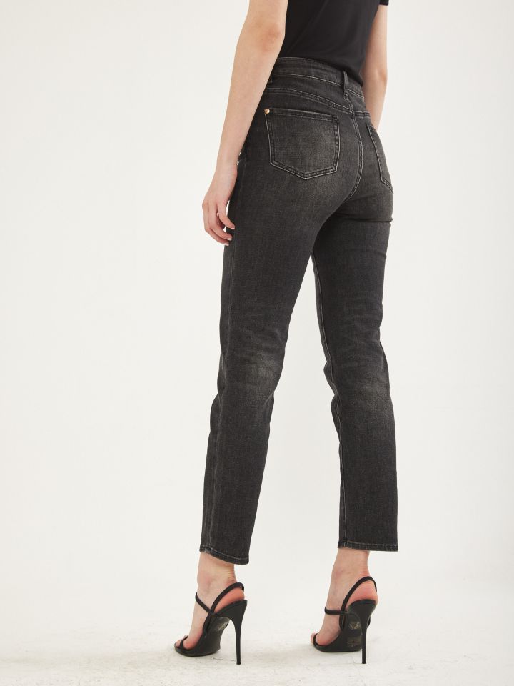 מכנסי ג’ינס ארוך  PROMO בצבע ג’ינס שחור