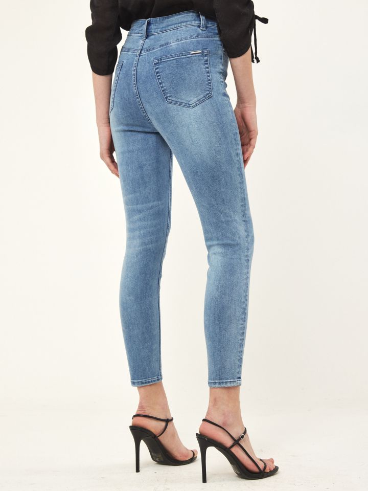 מכנסי ג’ינס  8/9 LIA PROMO בצבע ג’ינס בהיר