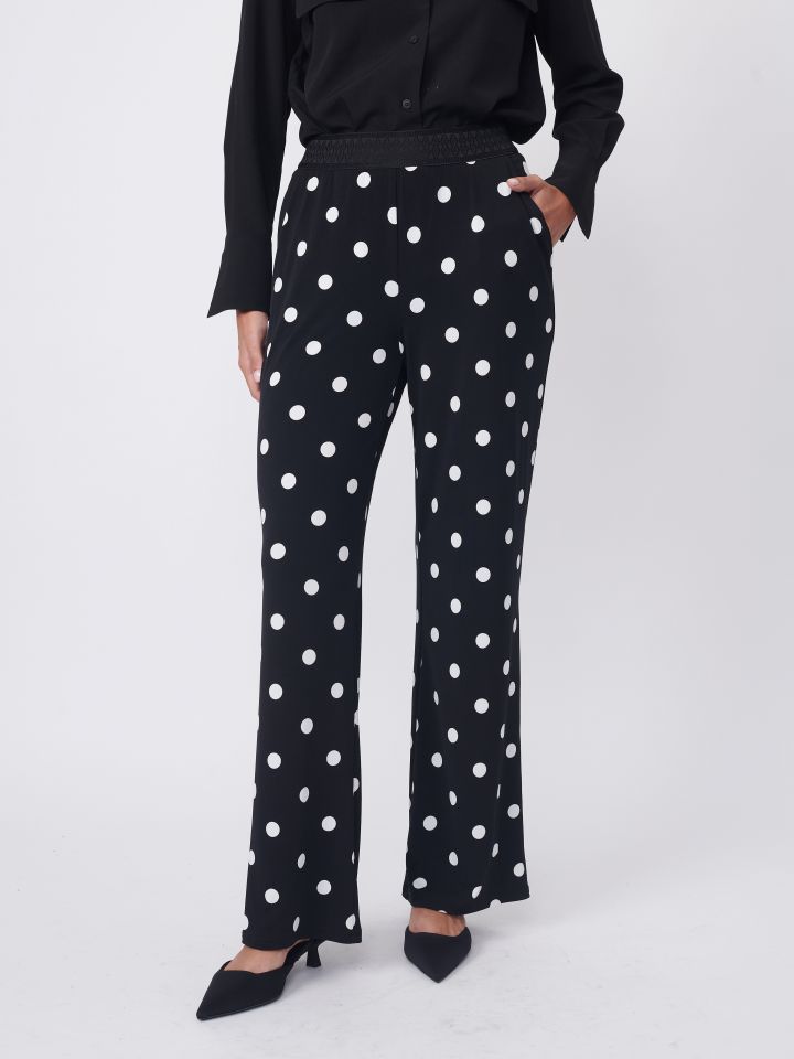 מכנסי דפוס בצבע נקודות