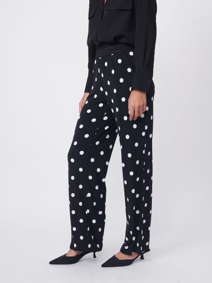 מכנסי דפוס בצבע נקודות