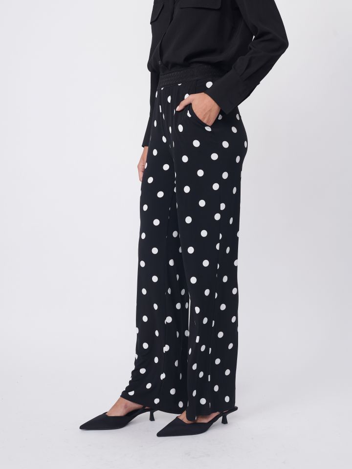 מכנסי דפוס בצבע נקודות