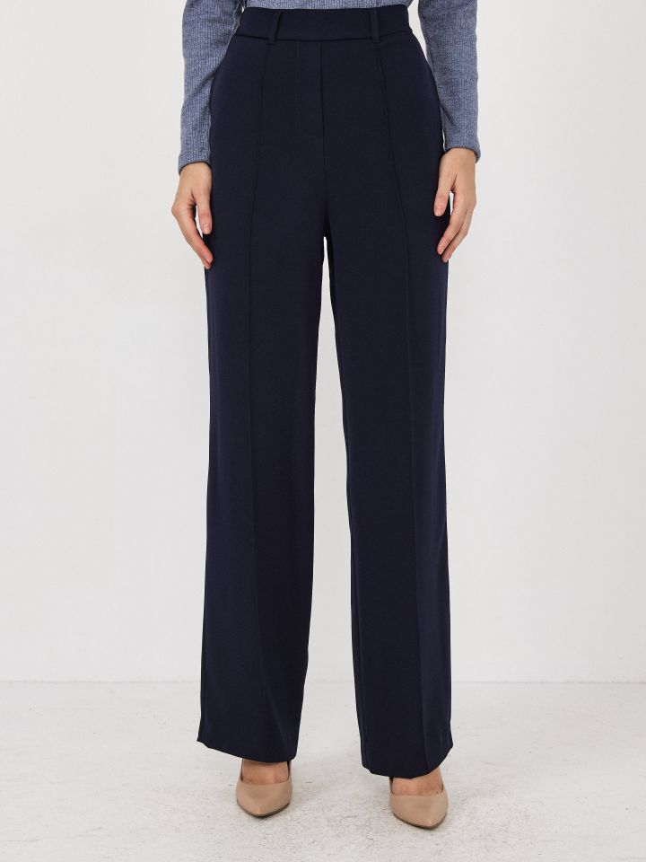 מכנסיים גומי בגב כיסי צד PROMO בצבע נייבי