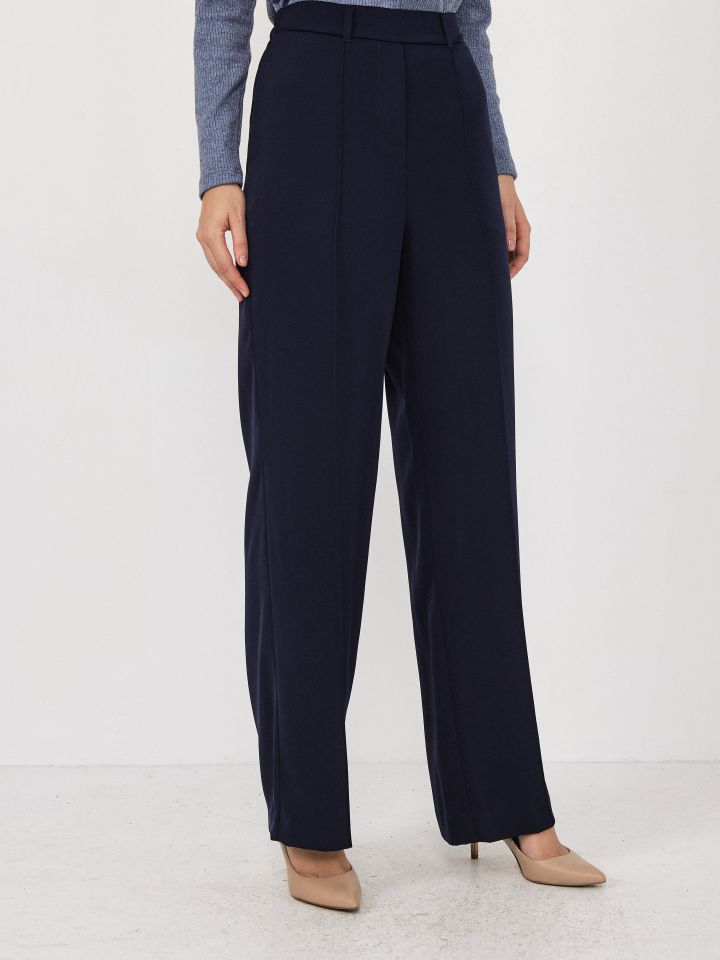 מכנסיים גומי בגב כיסי צד PROMO בצבע נייבי