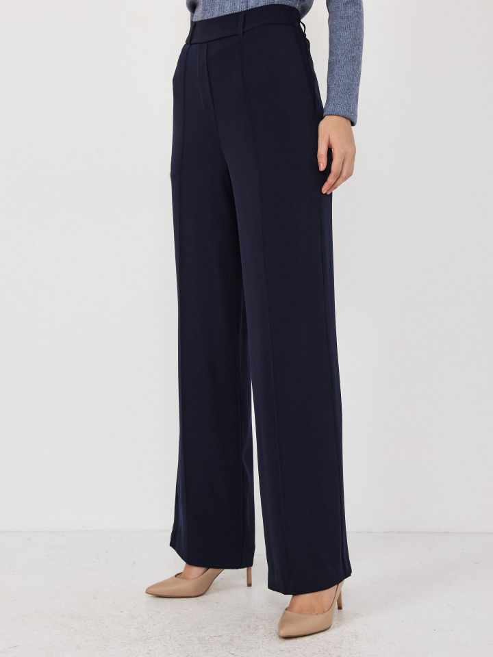 מכנסיים גומי בגב כיסי צד PROMO בצבע נייבי