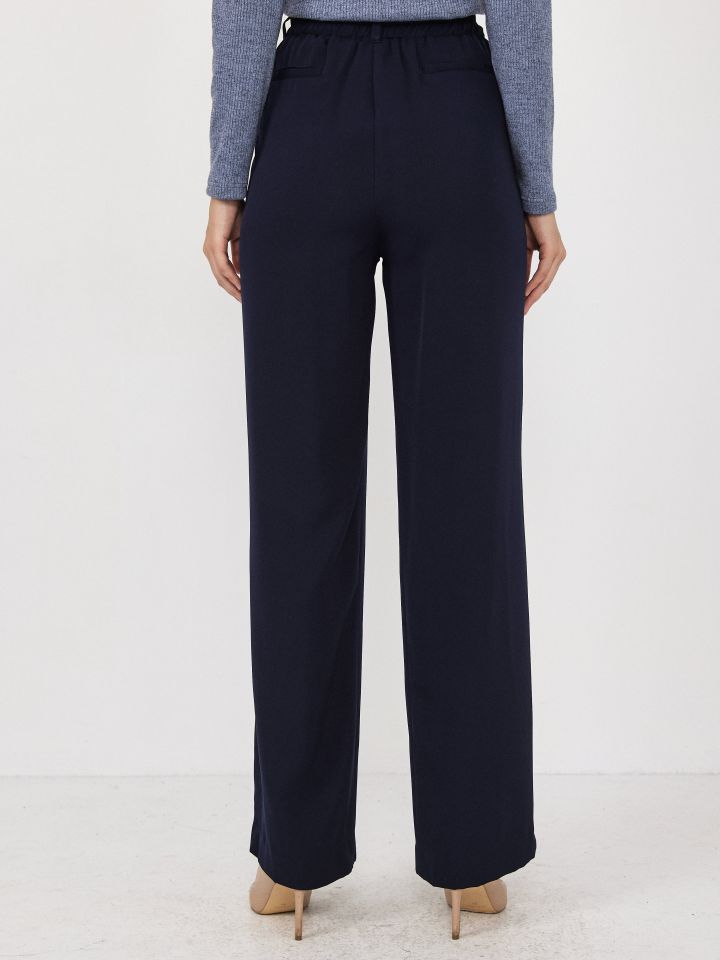 מכנסיים גומי בגב כיסי צד PROMO בצבע נייבי