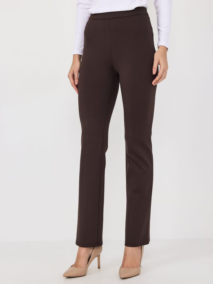 מכנסיים SLIM PROMO טייץ בצבע חום