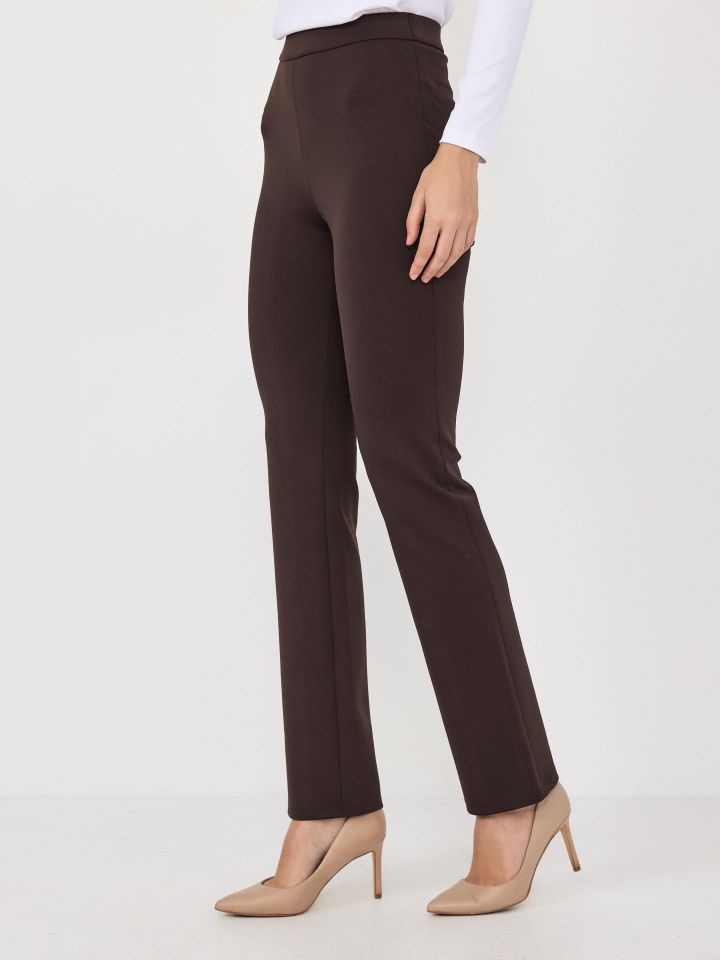 מכנסיים SLIM PROMO טייץ בצבע חום