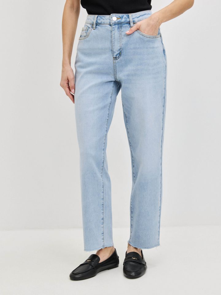 מכנסיים ג’ינס 8/9 PROMO בצבע ג’ינס בהיר