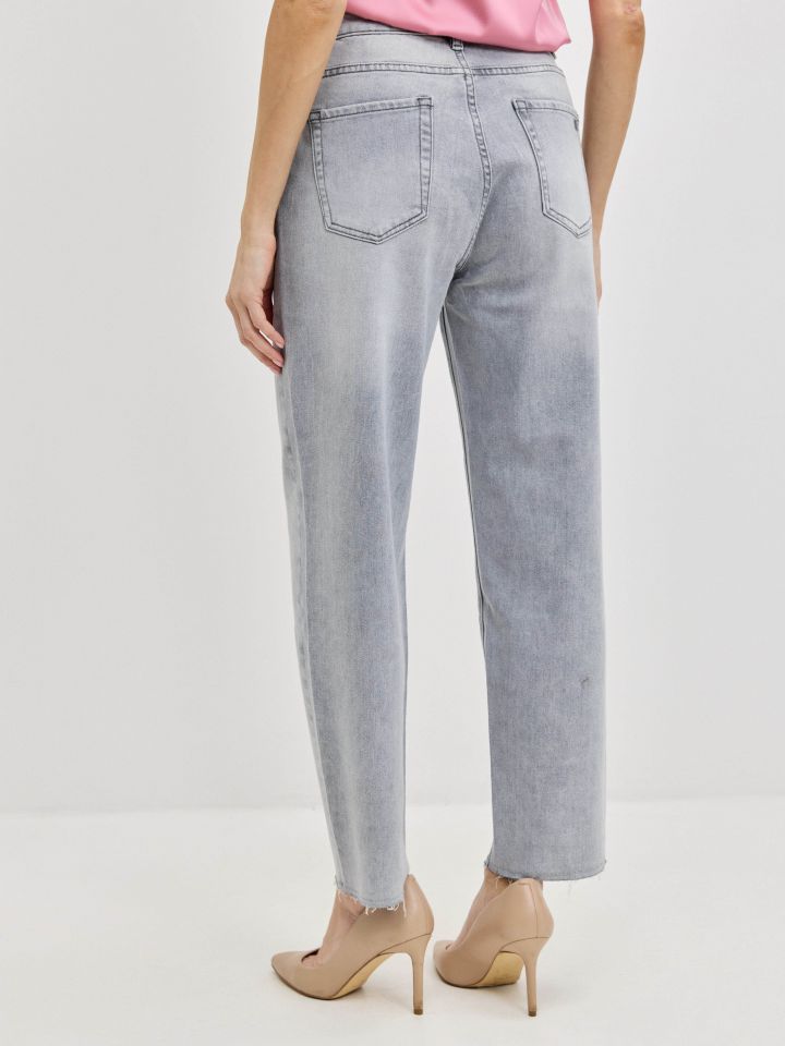 מכנסיים ג’ינס 8/9 PROMO בצבע ג’ינס אפור