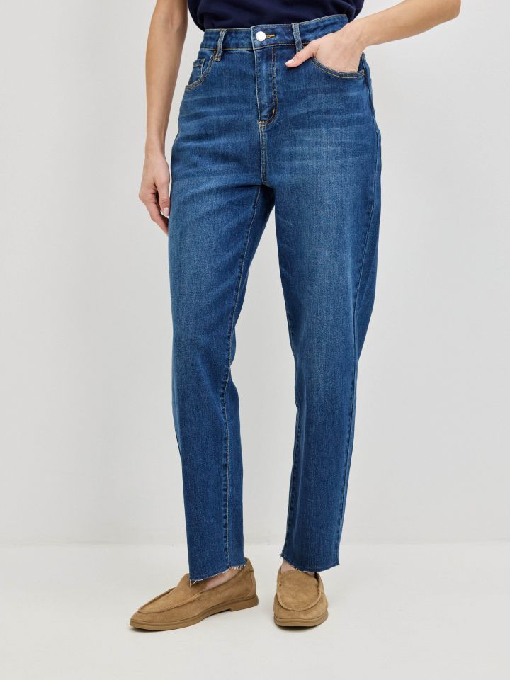 מכנסיים ג’ינס 8/9 PROMO בצבע ג’ינס