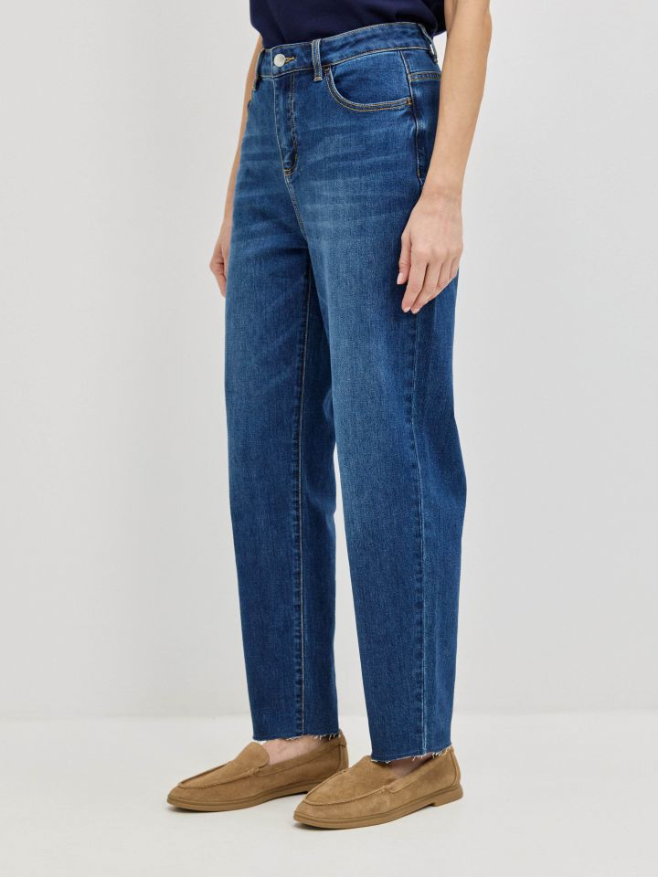 מכנסיים ג’ינס 8/9 PROMO בצבע ג’ינס