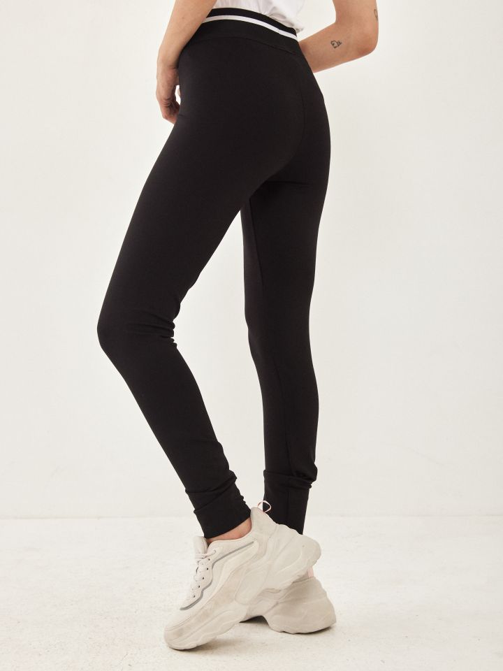 מכנסי טייץ גומי GOLBARY בצבע שחור